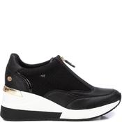 Xti Womens Wedge Zip Trainer - Black - 38