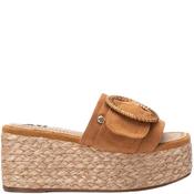 Xti Womens Wedge Slip On Mule Sandal - Camel - 40 image