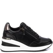 Xti Womens Wedge Zip Lace Trainer - Black - 36 image