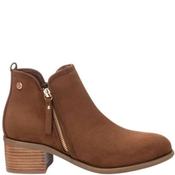 Xti Womens Zip Ankle Boot - Camel Suede - 37 image