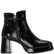Xti Womens Zip Ankle Boot - Black Patent - 36