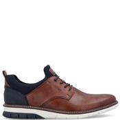 Rieker Mens Lace Casual Shoe - Navy Brown - 41 image
