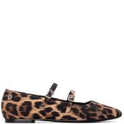 Xti Womens Flat Strap Shoe - Leopard - 36 image