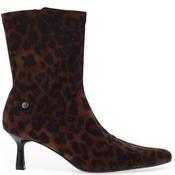 Xti Womens Point Toe Zip Ankle Boot - Leopard - 36