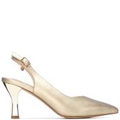 Xti Womens Mid Heel Sling Back - Gold - 36 image