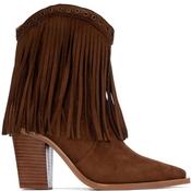 Xti Womens Microfiber Ankle Boot - Camel - 36 image