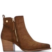 Xti Womens Microfiber Ankle Boot - Camel - 36