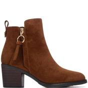 Xti Womens Microfiber Ankle Boot - Camel - 36