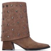 Xti Womens Microfiber Ankle Boot - Taupe - 36