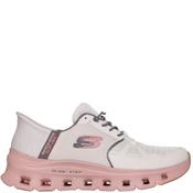 Skechers Womens Glide Slip In's Trainer - Taupe Multi - Uk 4