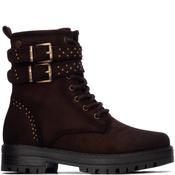 Xti Kids Double Strap Ankle Boot - Brown - 31