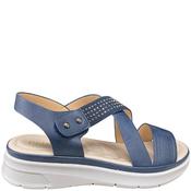 Redz Womens Wedge Strap Sandal - Navy - 37 image