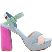 Refresh Womens Ankle Strap Sandal - Jeans Multi - 36