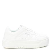 Refresh Womens Wedge Lace Trainer - White - 37