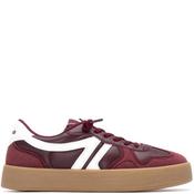Refresh Womens Lace Trainer - Burgundy - 36