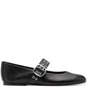 Tamaris Womens Flat Strap Shoe - Black - 38 image