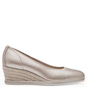 Tamaris Womens Wedge Court Shoe - Light Gold - 36