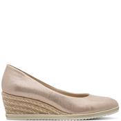Tamaris Womens Wedge Shoe - Light Gold - 36