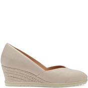 Tamaris Womens Wedge Shoe - Ivory Suede - 36 image