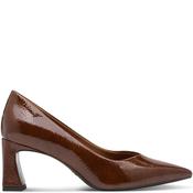 Tamaris Womens Block Heel Court Shoe - Cognac - 37