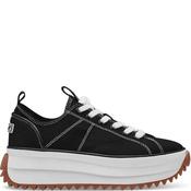 Tamaris Womens Wedge Lace Trainer - Black - 40 image