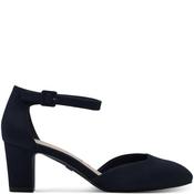 Tamaris Womens Mid Heel Strap Sandal - Navy Suede - 41 image