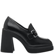 Tamaris Womens Platform Buckle Loafer - Black - 38