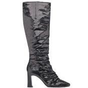 Tamaris Womens Zip High Leg Boot - Black - 37
