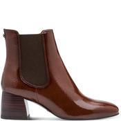 Tamaris Womens Zip Chelsea Ankle Boot - Cognac Patent - 37