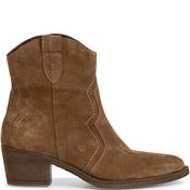 Tamaris Womens Zip Ankle Cowboy Boot - Brown Suede - 38 image