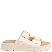 Tamaris Womens Buckle Strap Sandal - Ivory Leather - 37 image