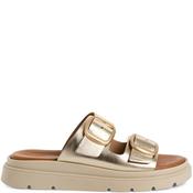 Tamaris Womens Buckle Strap Sandal - Light Gold - 41 image