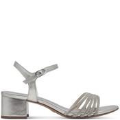 Tamaris Womens Low Heel Strap Sandal - Platinum - 37 image