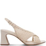 Tamaris Womens Mid Heel Strap Sandal - Ivory - 37 image