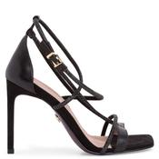 Tamaris Womens High Heel Strap Sandal - Black - 40