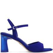 Tamaris Womens Mid Heel Strap Sandal - Royal Blue - 36