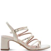 Tamaris Womens Mid Heel Strap Sandal - Pearl - 38 image