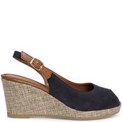 Tamaris Womens Wedge Strap Sandal - Navy Suede - 36 image