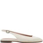 Tamaris Womens Flat Sling Back Sandal - Pearl - 37 image