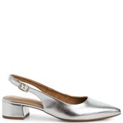 Tamaris Womens Low Heel Slingback Sandal - Silver Metallic - 38 image