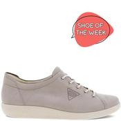 Ecco Womens Soft Lace Shoe - Grey Rose - 36 image