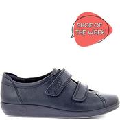 Ecco Womens Soft Velcro Shoe - Navy - 36 image