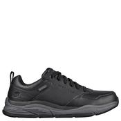 Skechers Mens Waterproof Lace Shoe - Black Grey - 8 image
