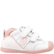 Biomecanics Kids Strap Shoe - White Rose - Eu20/K3.5 image