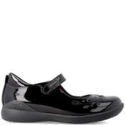 Biomecanics Girls Velcro Strap Shoe - Black Patent - Eu24/K7