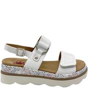 Relife Womens Wedge Strap Sandal - White - 38 image