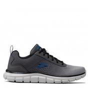Skechers Mens Washable Lace Trainer - Charcoal Grey - Uk 12