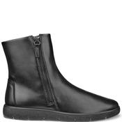 Ecco Womens Leather Zip Ankle Boot - Black - 37