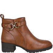 Hispaflex Womens Zip Ankle Boot - Tan - 38 image