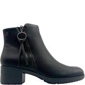 Hispaflex Womens Zip Ankle Boot - Black - 37 image